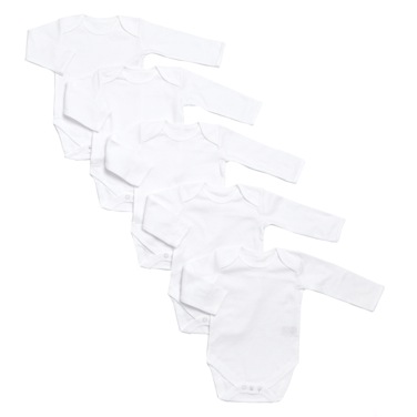 Baby Long-Sleeved Bodysuits - Pack Of 5